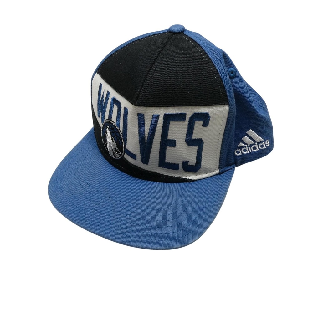 Minnesota Timberwolves Hat Cap Snap Back Boys One‎ Size NBA Basketball Adidas